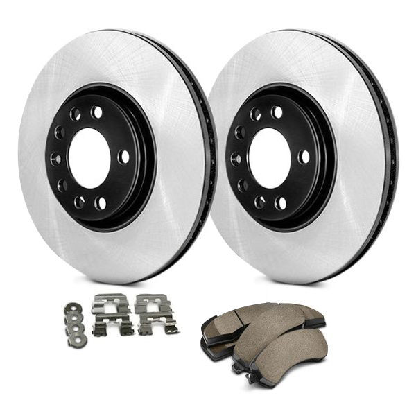 Centric 909.61004 - Front Preferred Pack Single Axle Disc Brake Kit - Rotor and Pad, 2-Wheel Set