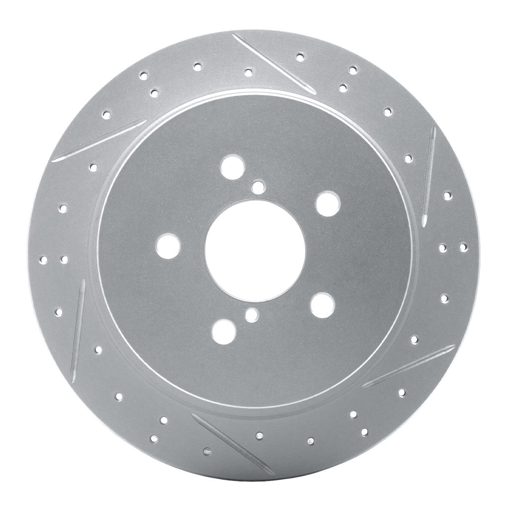 Dynamic Friction 2712-13037 - Brake Kit - Geoperformance Coated Drilled and Slotted Brake Rotor and Active Performance 309 Brake Pads