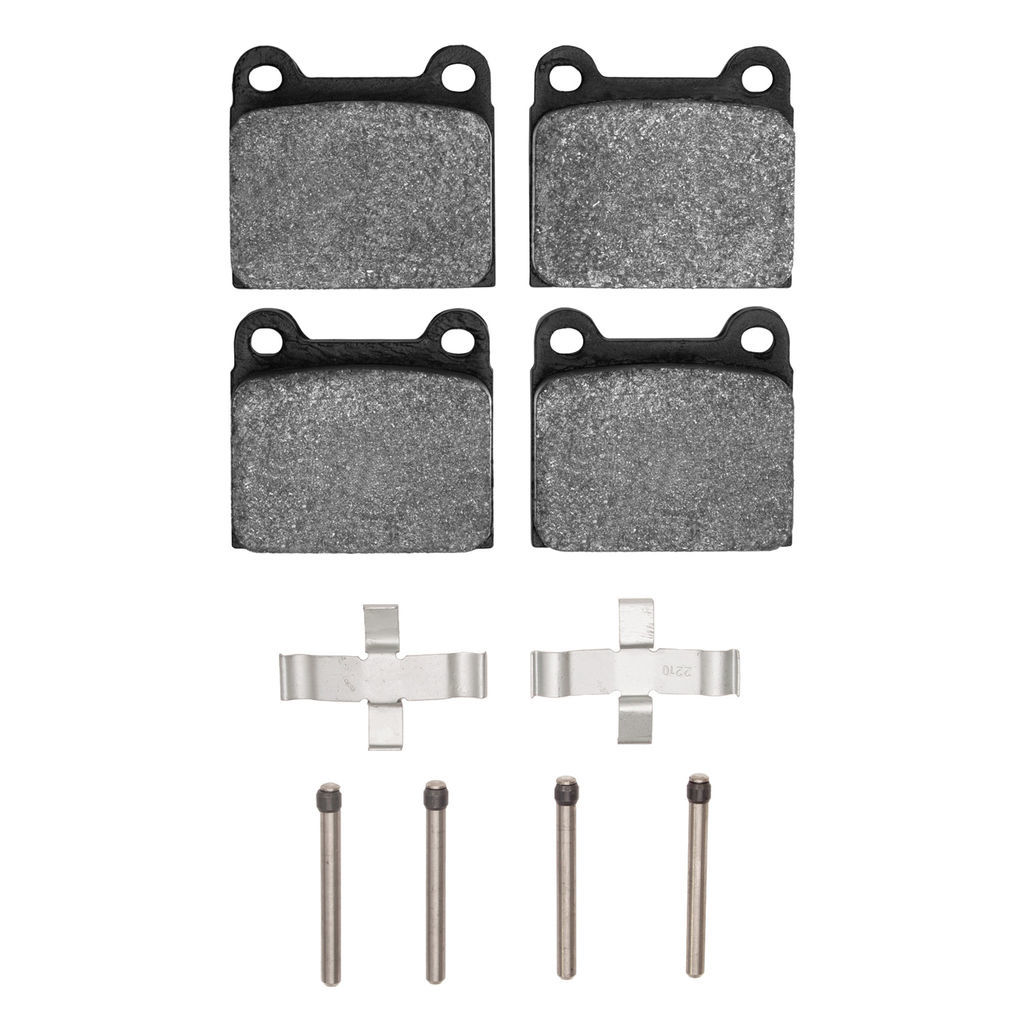 Dynamic Friction 1115-0031-03 - Active Performance Low Metallic Brake Pads With Hardware