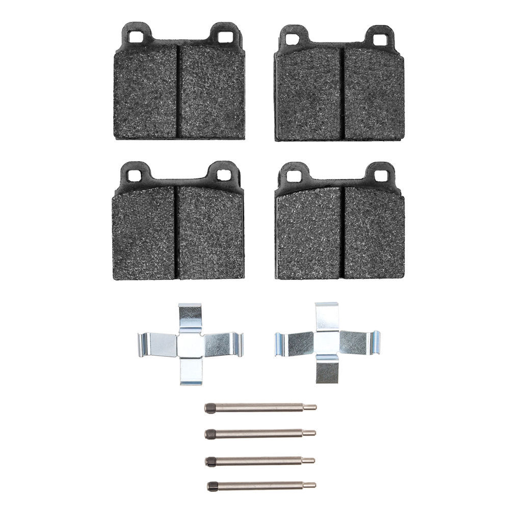 Dynamic Friction 1115-0045-01 - Active Performance Low Metallic Brake Pads With Hardware