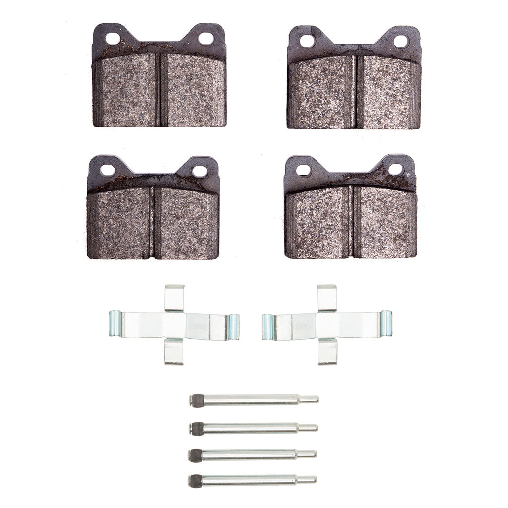 Dynamic Friction 1115-0108-01 - Active Performance Low Metallic Brake Pads With Hardware