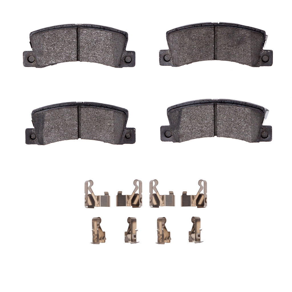 Dynamic Friction 1115-0325-01 - Active Performance Low Metallic Brake Pads With Hardware