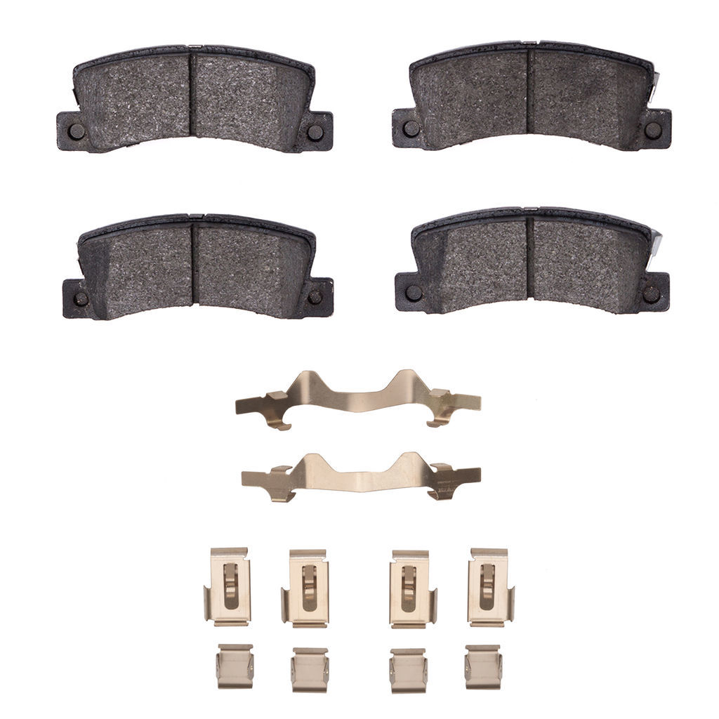 Dynamic Friction 1115-0325-02 - Active Performance Low Metallic Brake Pads With Hardware