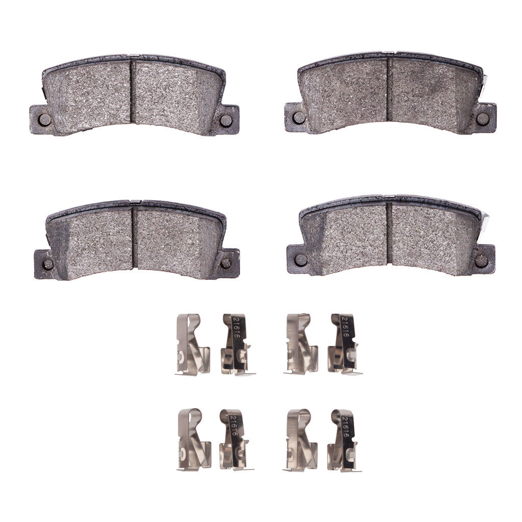 Dynamic Friction 1115-0325-03 - Active Performance Low Metallic Brake Pads With Hardware