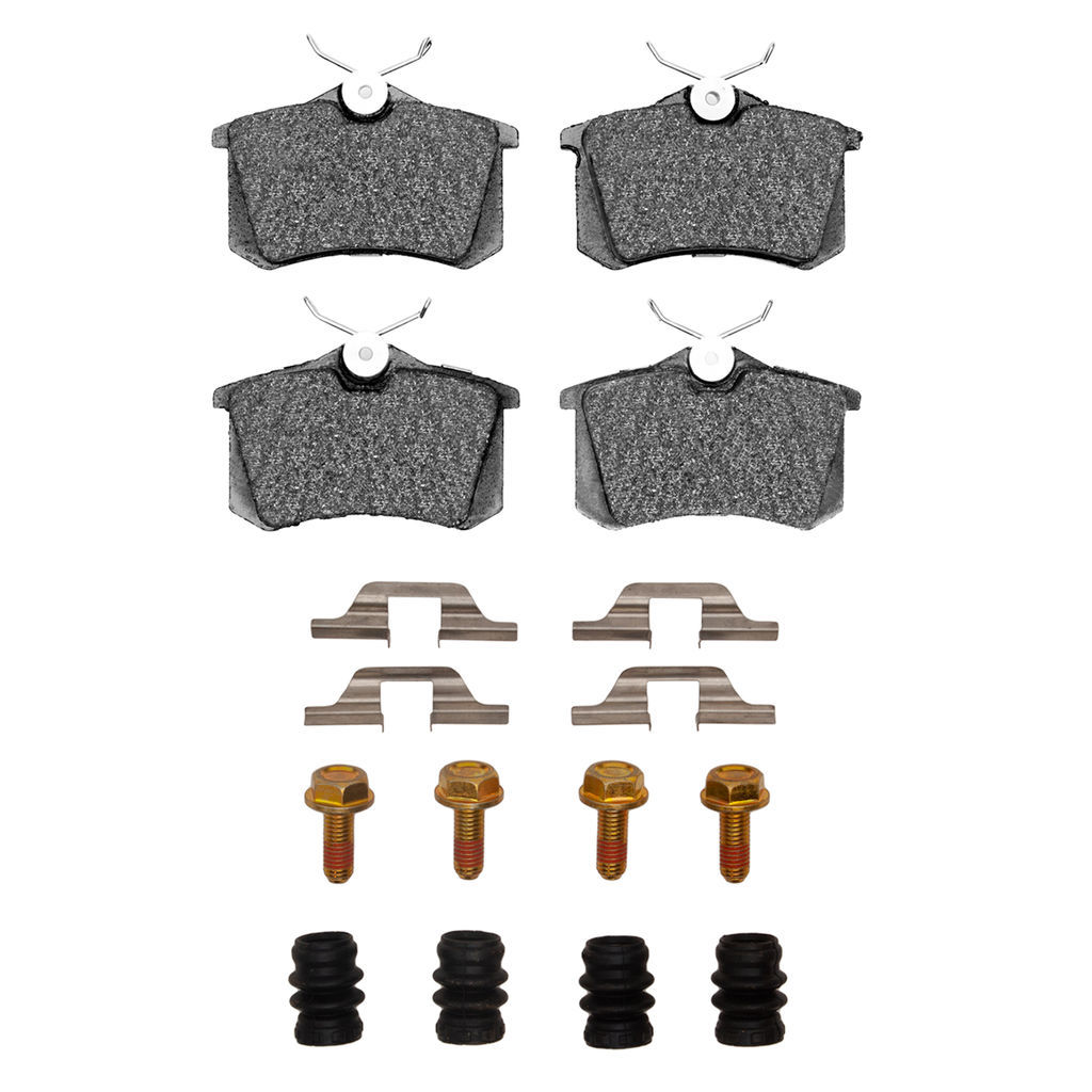 Dynamic Friction 1115-0340-03 - Active Performance Low Metallic Brake Pads With Hardware