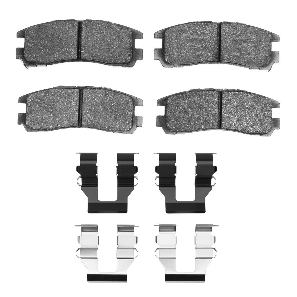 Dynamic Friction 1115-0383-01 - Active Performance Low Metallic Brake Pads With Hardware