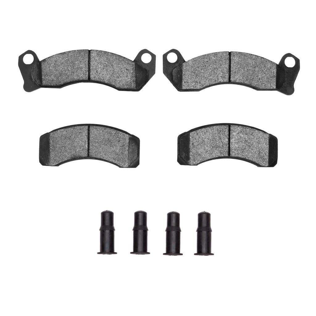 Dynamic Friction 1115-0431-01 - Active Performance Low Metallic Brake Pads With Hardware