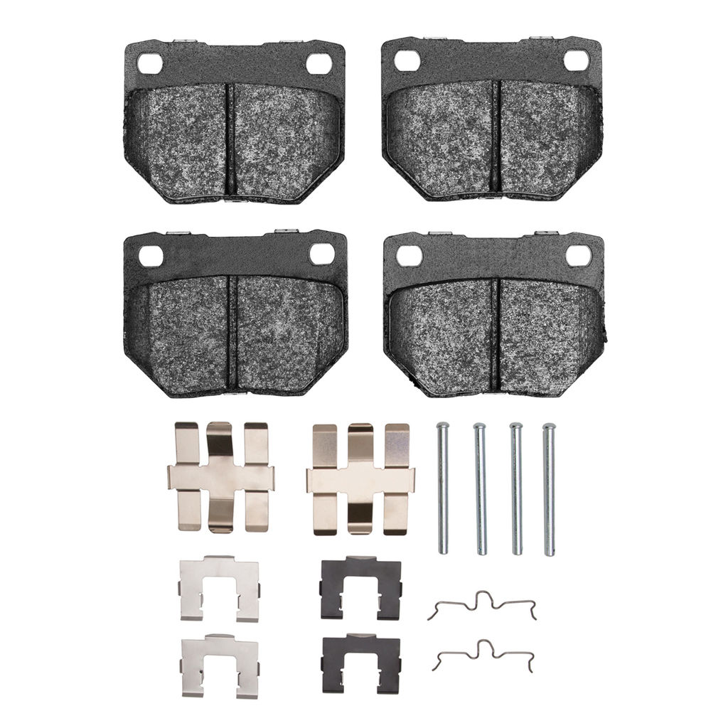 Dynamic Friction 1115-0461-11 - Active Performance Low Metallic Brake Pads With Hardware