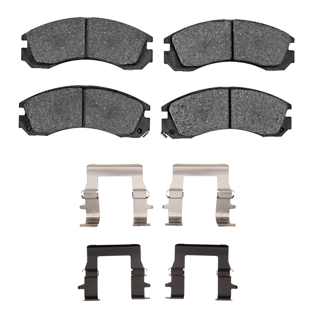 Dynamic Friction 1115-0530-02 - Active Performance Low Metallic Brake Pads With Hardware