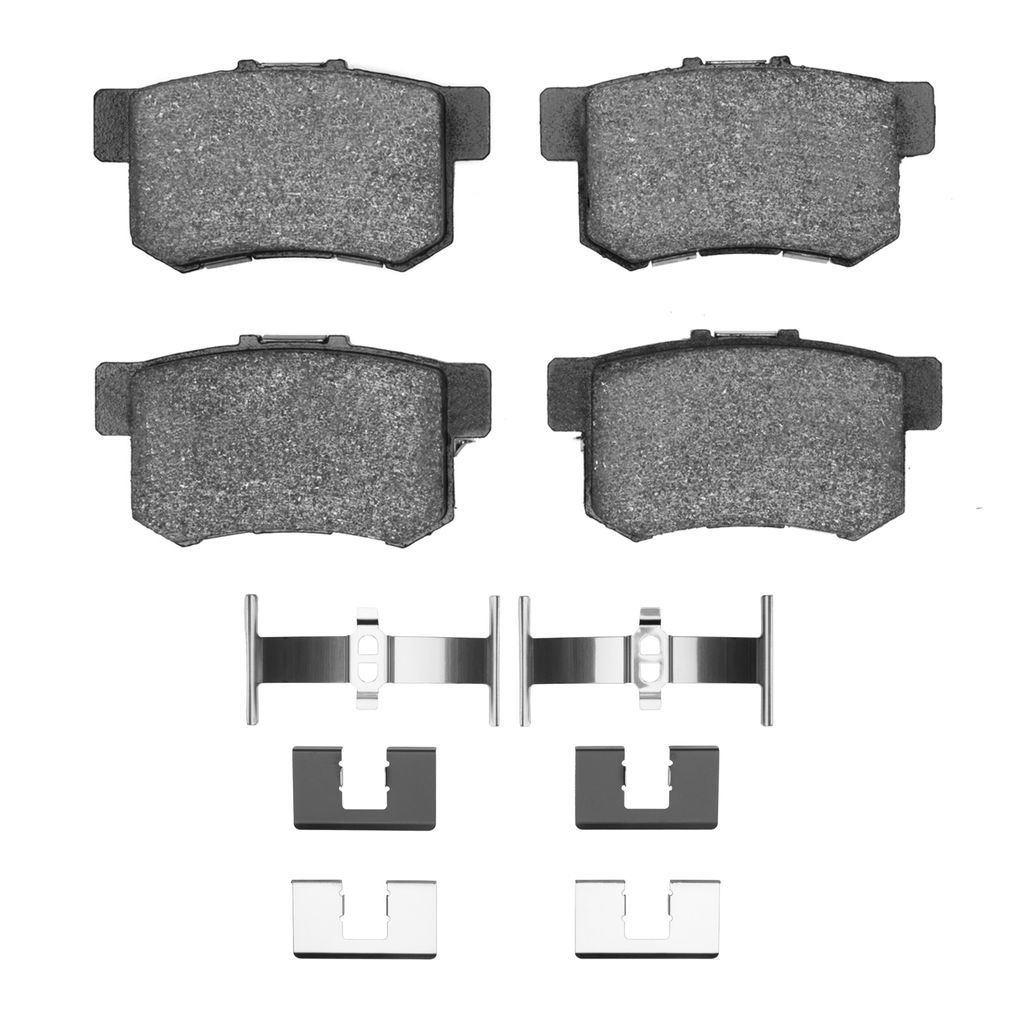 Dynamic Friction 1115-0537-02 - Active Performance Low Metallic Brake Pads With Hardware
