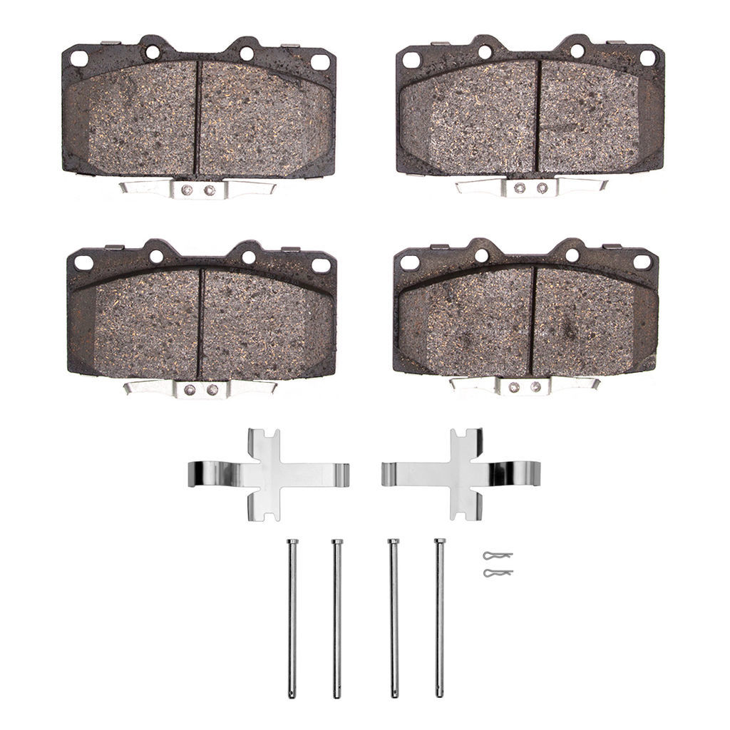 Dynamic Friction 1115-0647-01 - Active Performance Low Metallic Brake Pads With Hardware