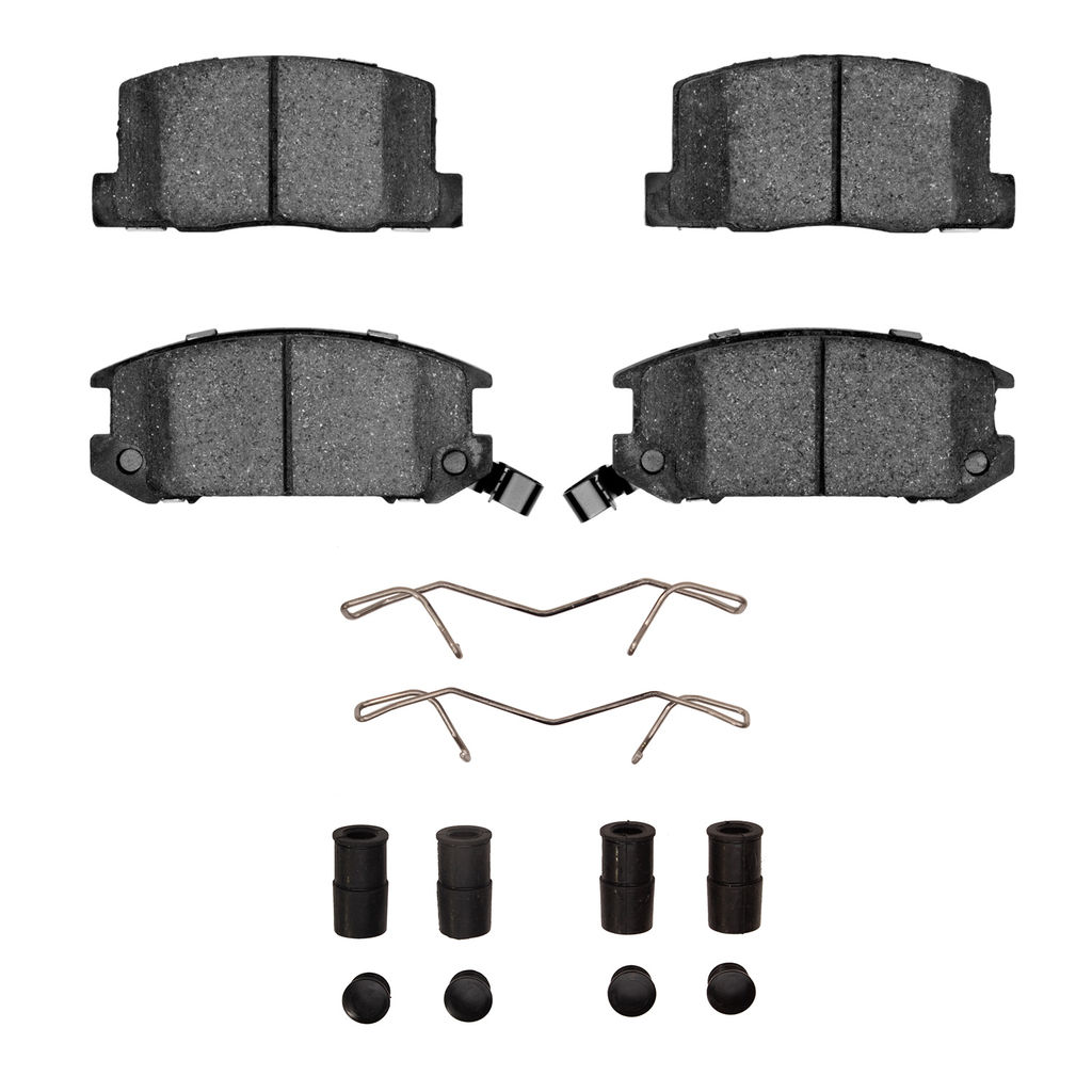 Dynamic Friction 1115-0657-01 - Active Performance Low Metallic Brake Pads With Hardware