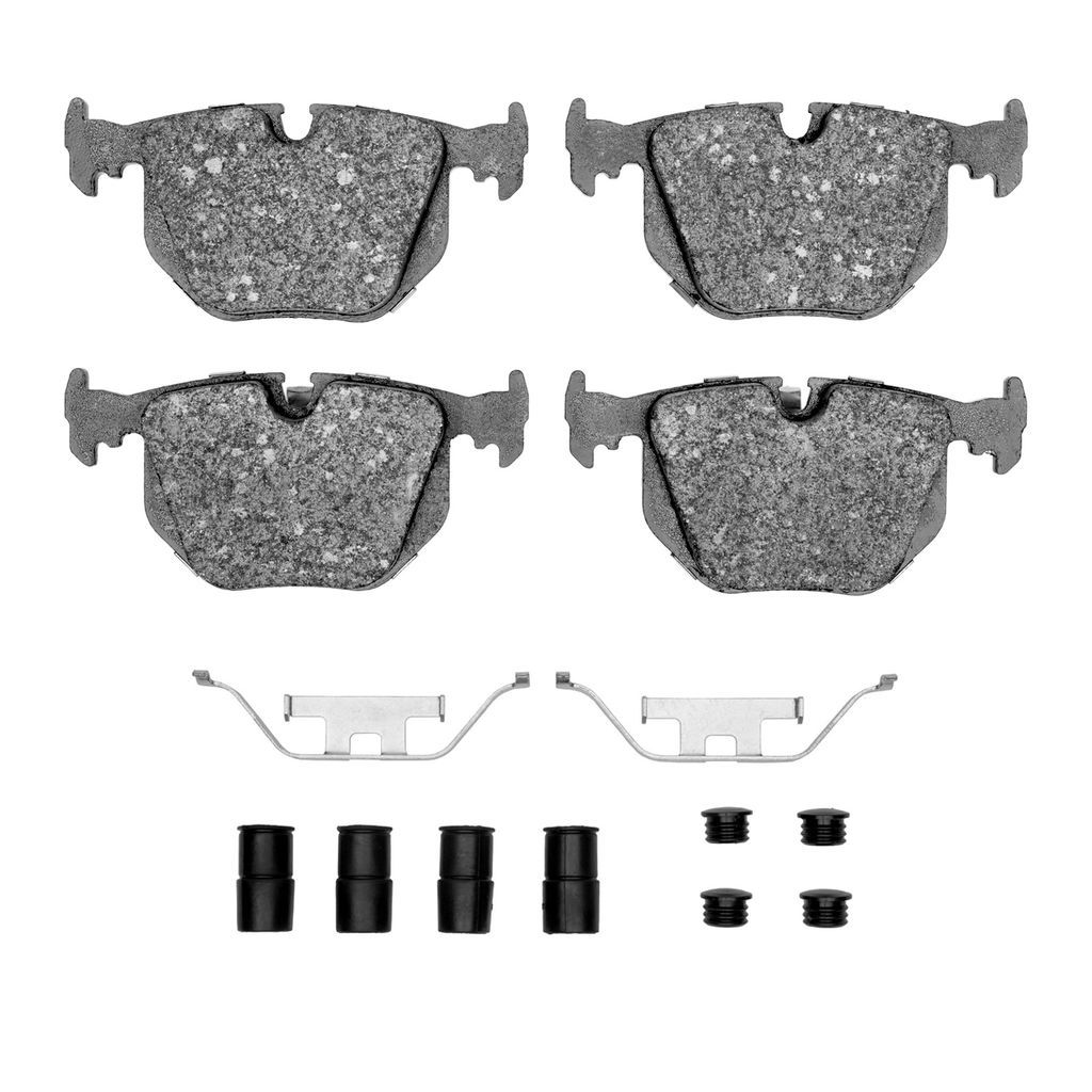 Dynamic Friction 1115-0683-01 - Active Performance Low Metallic Brake Pads With Hardware