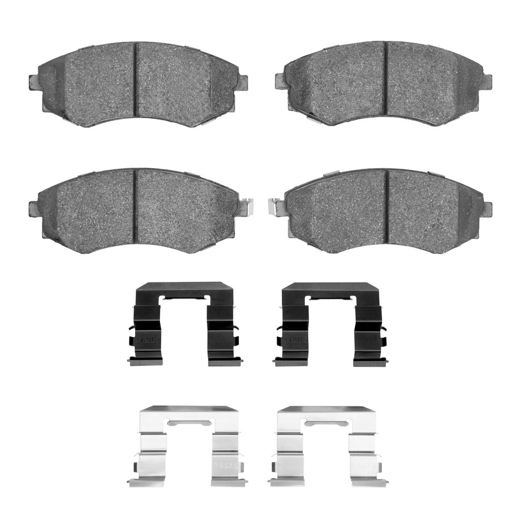 Dynamic Friction 1115-0700-01 - Active Performance Low Metallic Brake Pads With Hardware