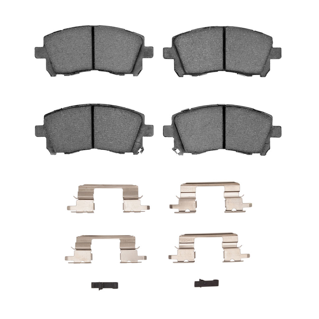 Dynamic Friction 1115-0721-01 - Active Performance Low Metallic Brake Pads With Hardware
