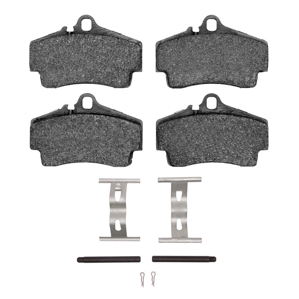 Dynamic Friction 1115-0738-01 - Active Performance Low Metallic Brake Pads With Hardware