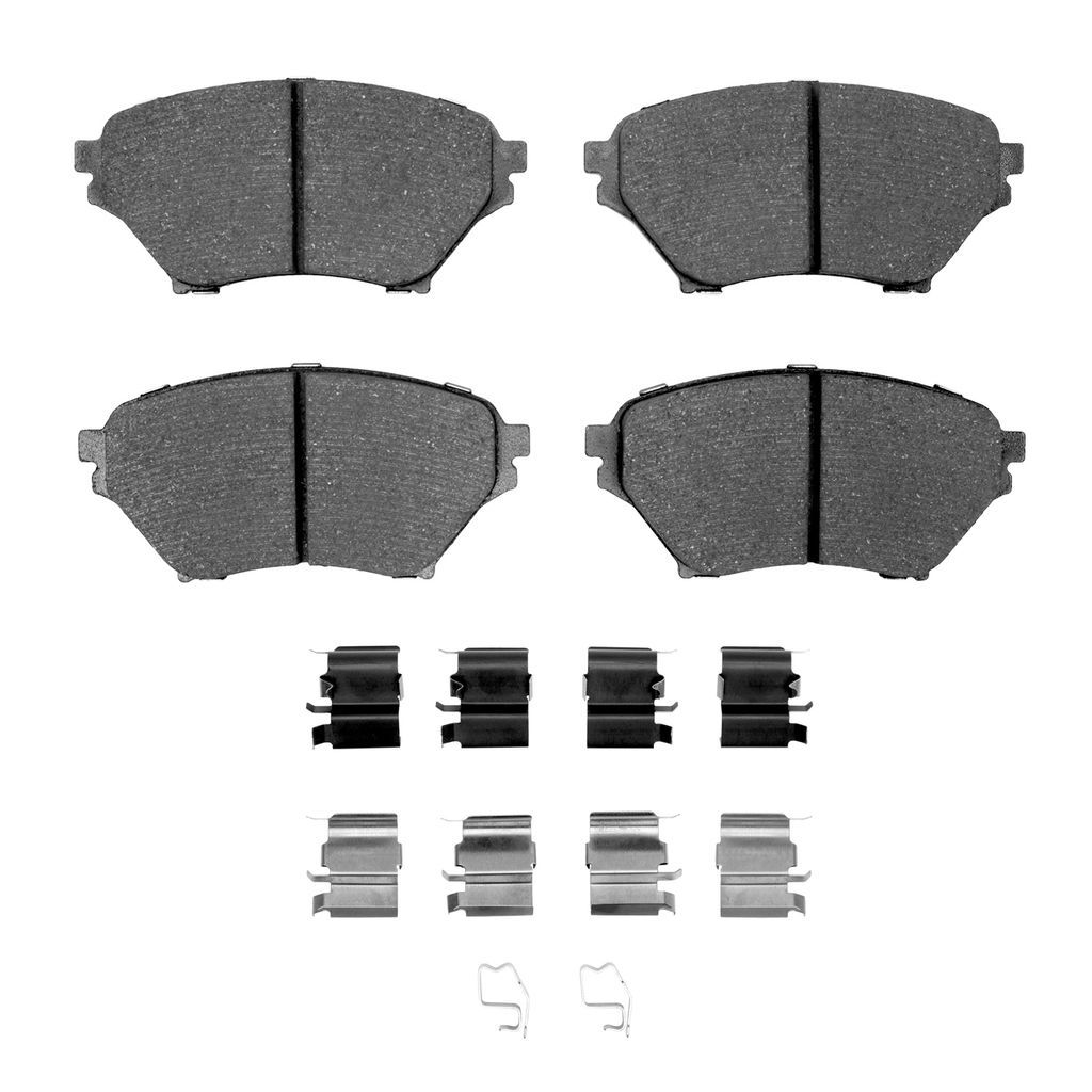 Dynamic Friction 1115-0890-01 - Active Performance Low Metallic Brake Pads With Hardware