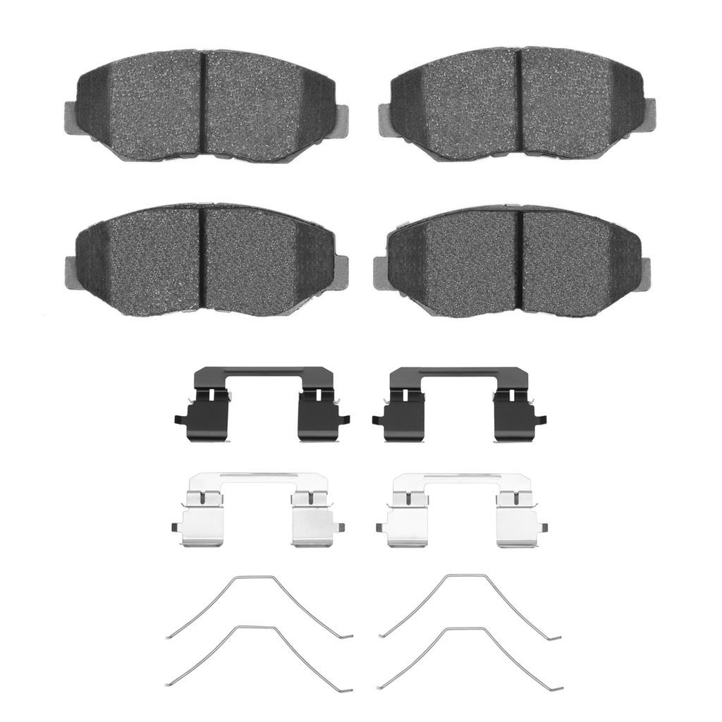 Dynamic Friction 1115-0914-03 - Active Performance Low Metallic Brake Pads With Hardware