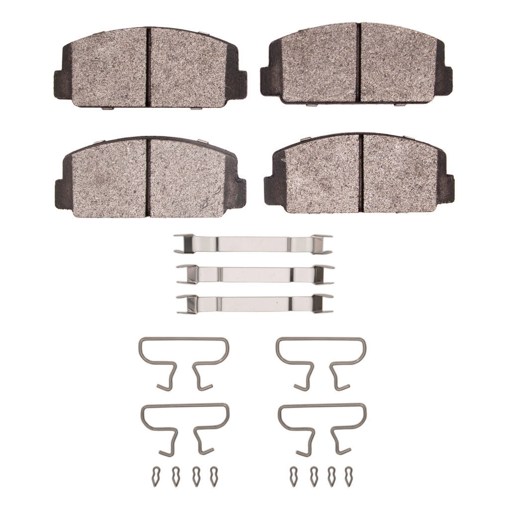 Dynamic Friction 1551-0112-01 - 5000 Advanced Semi Metallic Brake Pads With Hardware