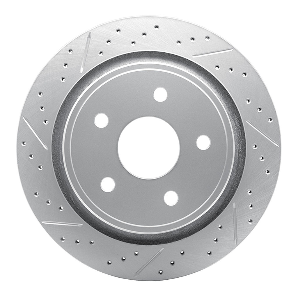 Dynamic Friction 2412-40010 - Brake Kit - Hi Carbon Drilled and Slotted Rotors and 1400 Brake Pads With Hardware
