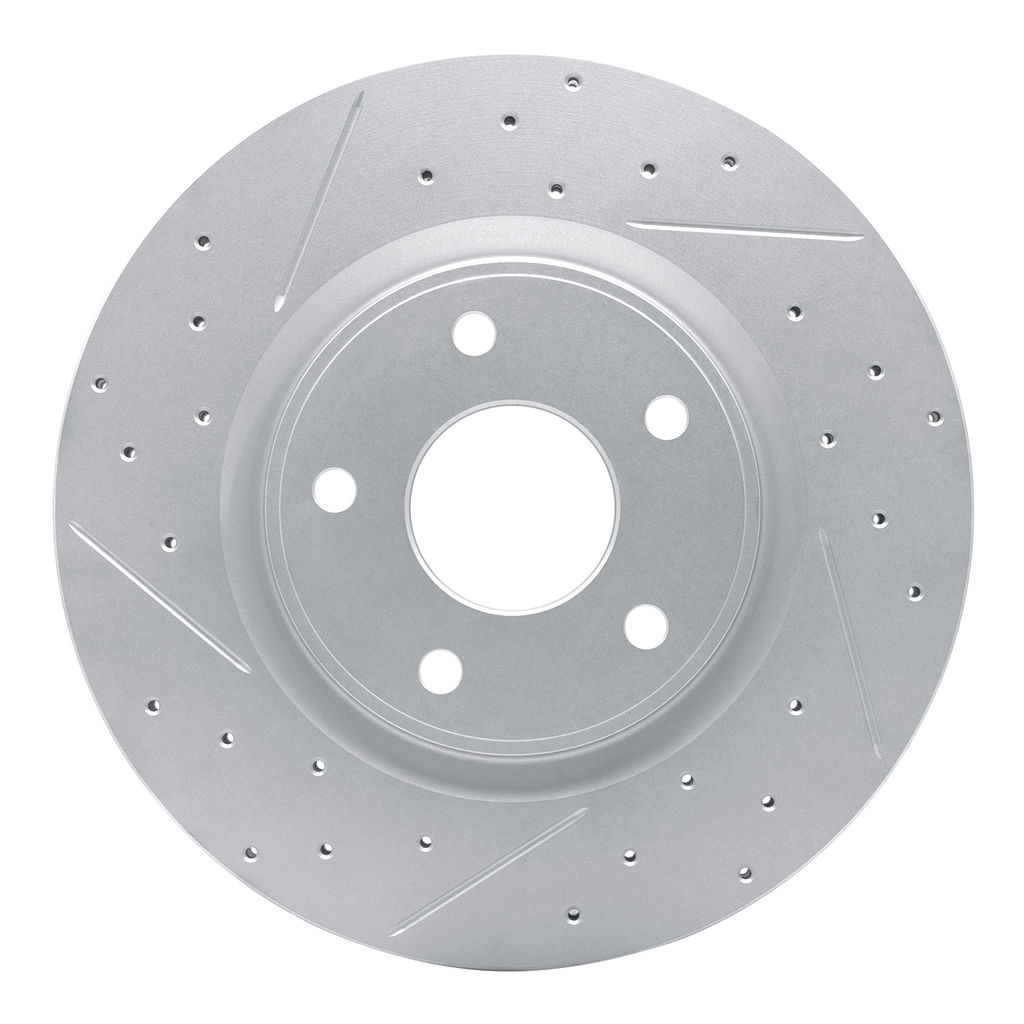 Dynamic Friction 2412-40019 - Brake Kit - Hi Carbon Drilled and Slotted Rotors and 1400 Brake Pads With Hardware