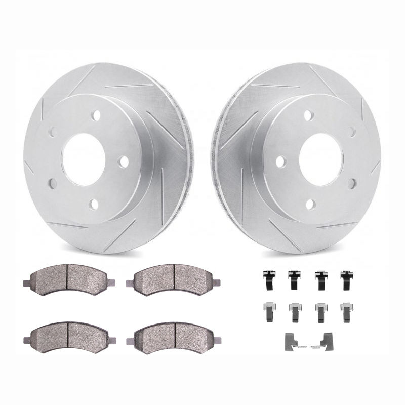 Dynamic Friction 2412-40052 - Brake Kit - Sport Coated Slotted Rotors and Ultimate Truck Brake Pads