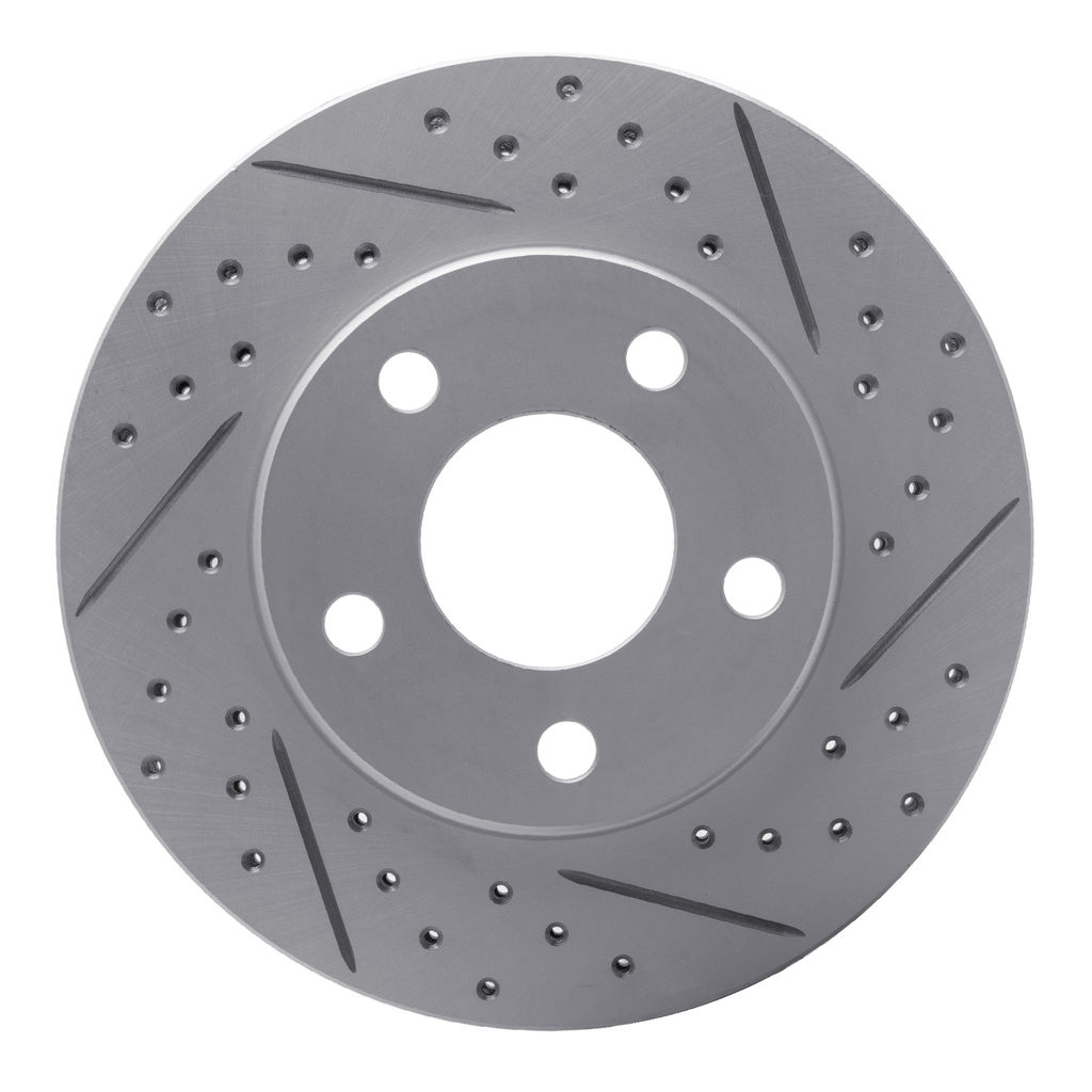 Dynamic Friction 2412-47002 - Brake Kit - Hi Carbon Drilled and Slotted Rotors and 1400 Brake Pads With Hardware
