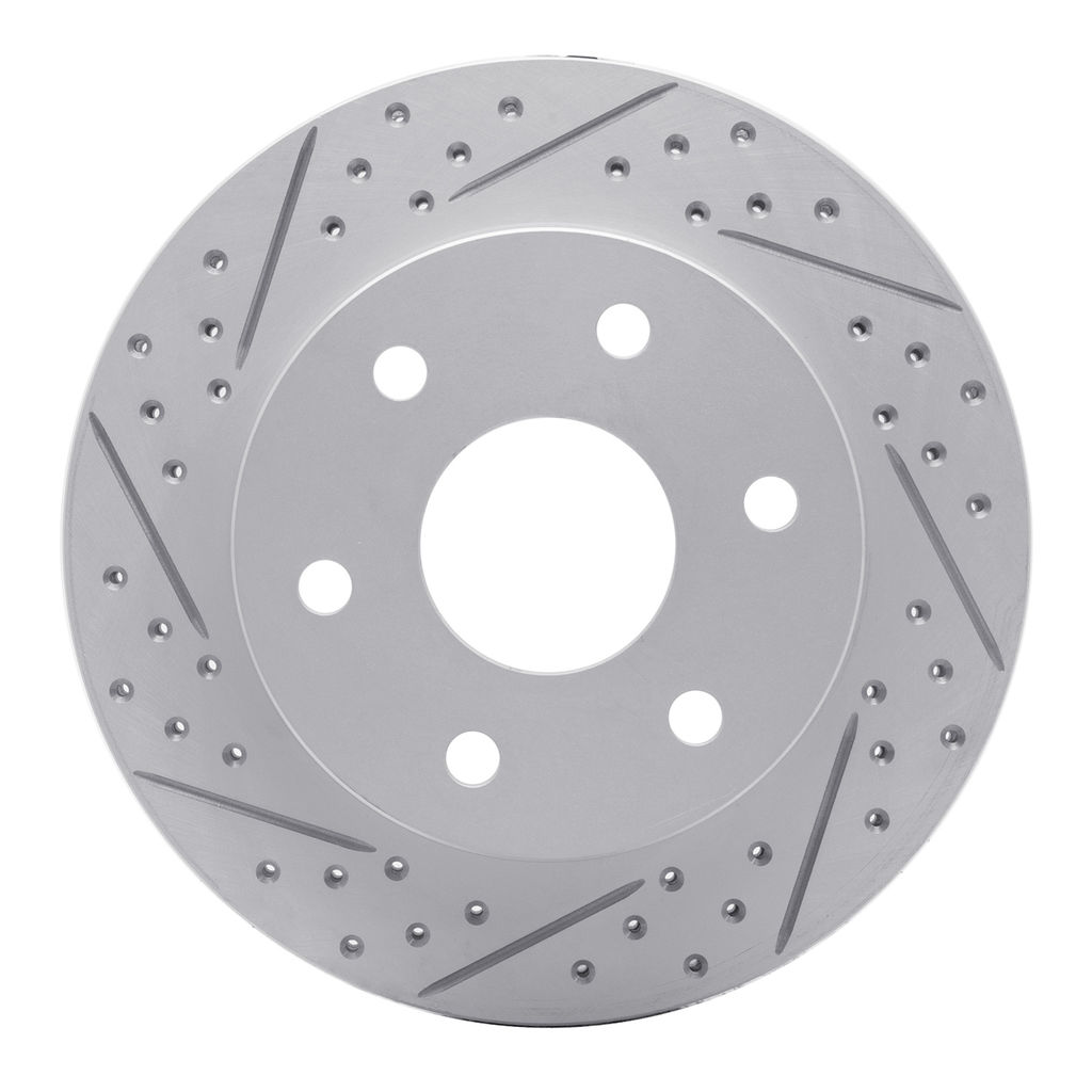 Dynamic Friction 2412-48012 - Brake Kit - Hi Carbon Drilled and Slotted Rotors and 1400 Brake Pads With Hardware