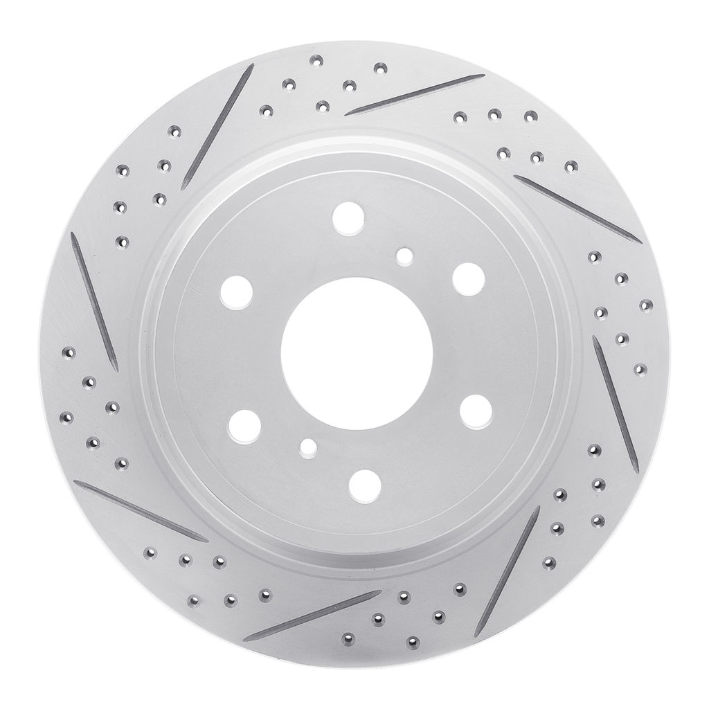 Dynamic Friction 2412-48028 - Brake Kit - Hi Carbon Drilled and Slotted Rotors and 1400 Brake Pads With Hardware