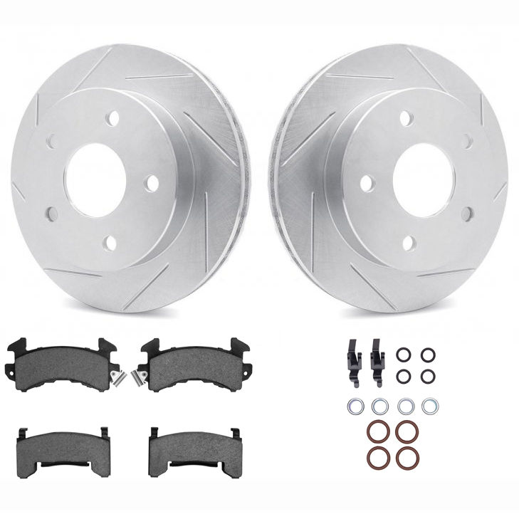 Dynamic Friction 2412-48040 - Brake Kit - Sport Coated Slotted Rotors and Ultimate Truck Brake Pads