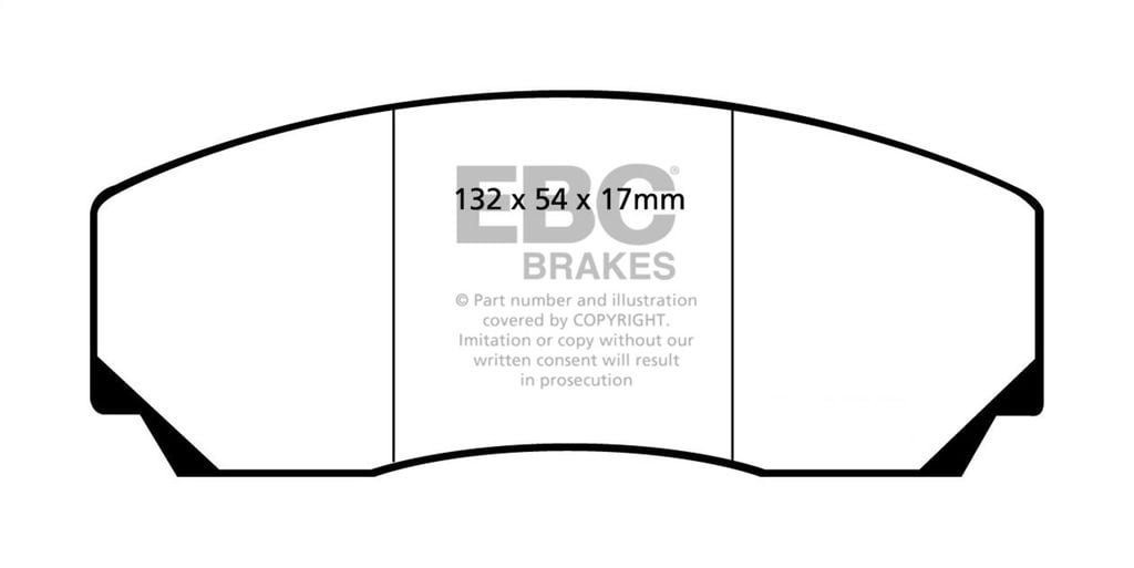 EBC Brakes DP5002NDX - Bluestuff NDX Full Race Disc Brake Pad Set, 2-Wheel Set