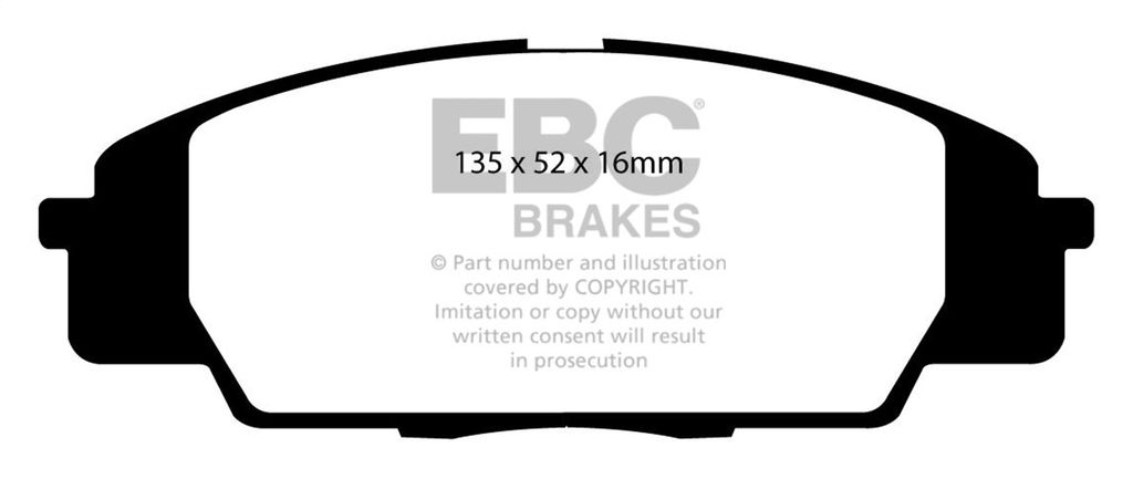 EBC Brakes DP51254NDX - Bluestuff NDX Full Race Disc Brake Pad Set, 2-Wheel Set