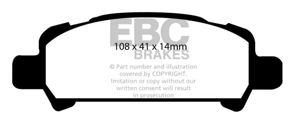 EBC Brakes DP51293NDX - Bluestuff NDX Full Race Disc Brake Pad Set, 2-Wheel Set
