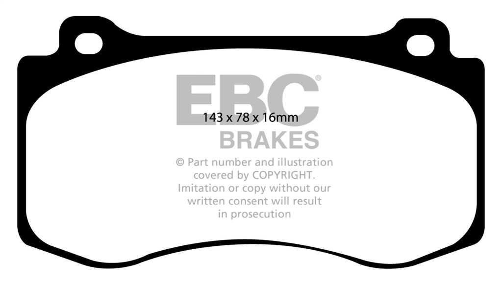 EBC Brakes DP51764NDX - Bluestuff NDX Full Race Disc Brake Pad Set, 2-Wheel Set