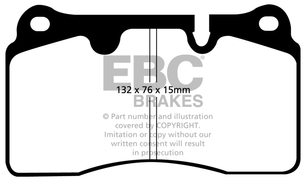 EBC Brakes DP51908NDX - Bluestuff NDX Full Race Disc Brake Pad Set, 2-Wheel Set