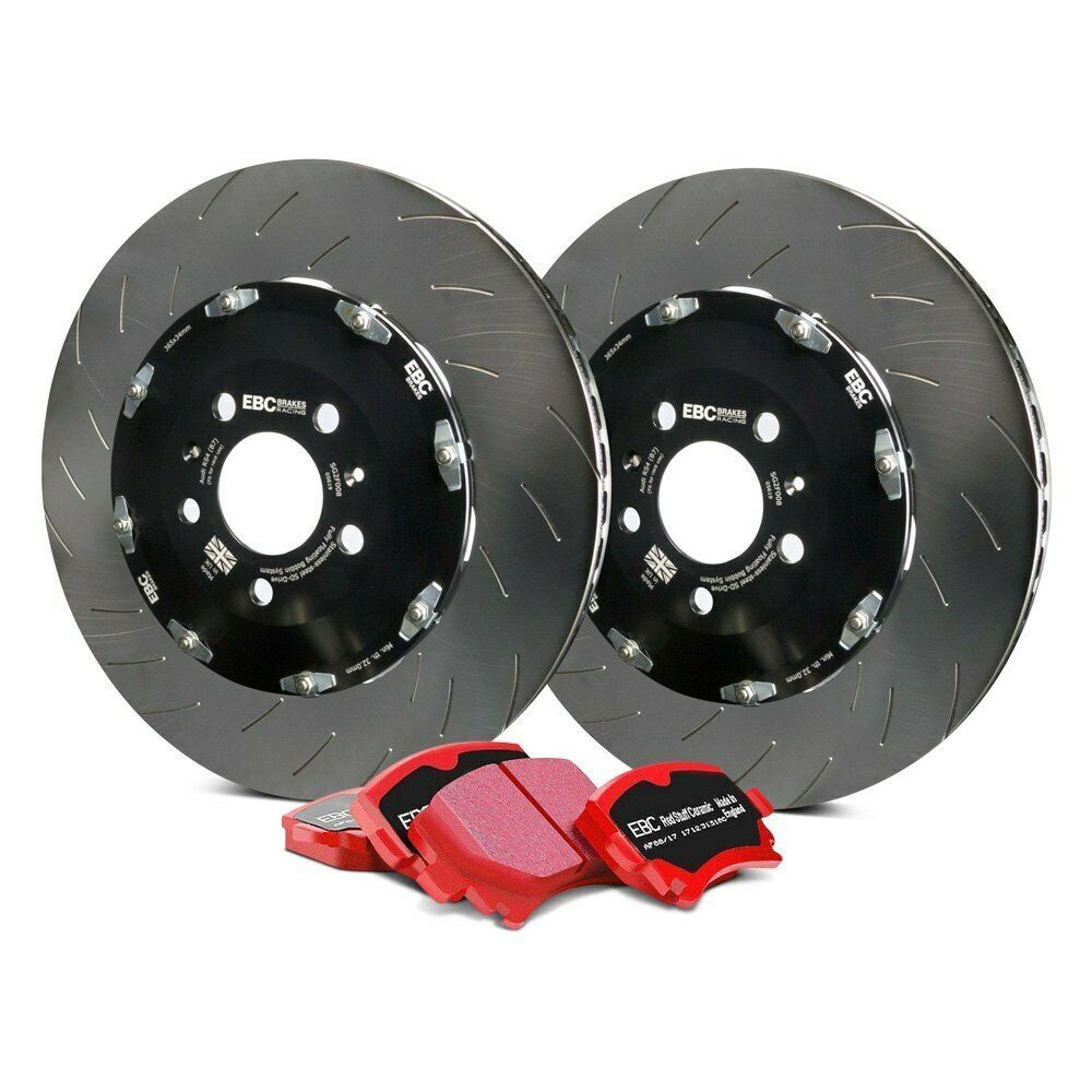 S25 Kits Redstuff Disc Brake Pad Set and SG2F Vented Disc Brake Rotors