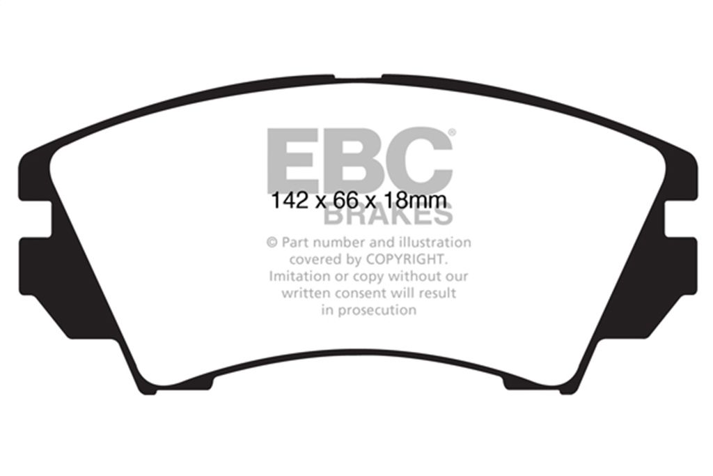 EBC Brakes UD1404 - Ultimax OEM Replacement Disc Brake Pad Set, 2-Wheel Set