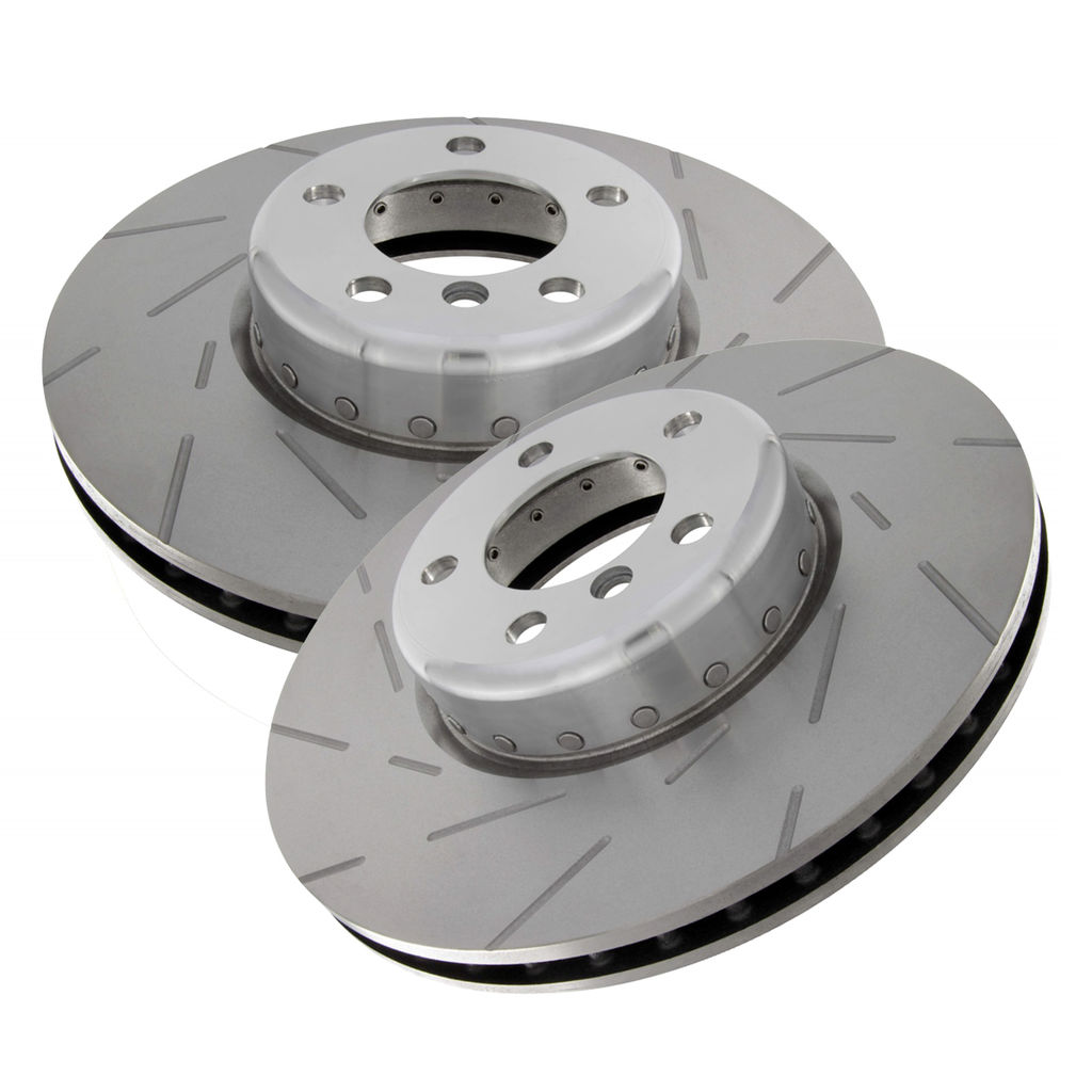 Ultimax Slotted Riveted Vented Front Disc Brake Rotors, 2-Wheel Set