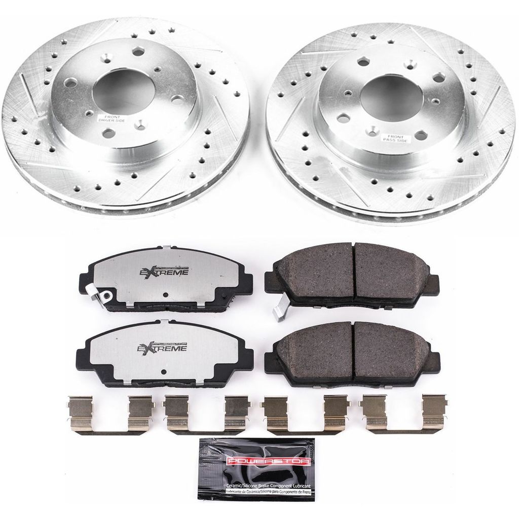 PowerStop K1033-26 - Z26 Drilled and Slotted Brake Rotors and Pads Kit