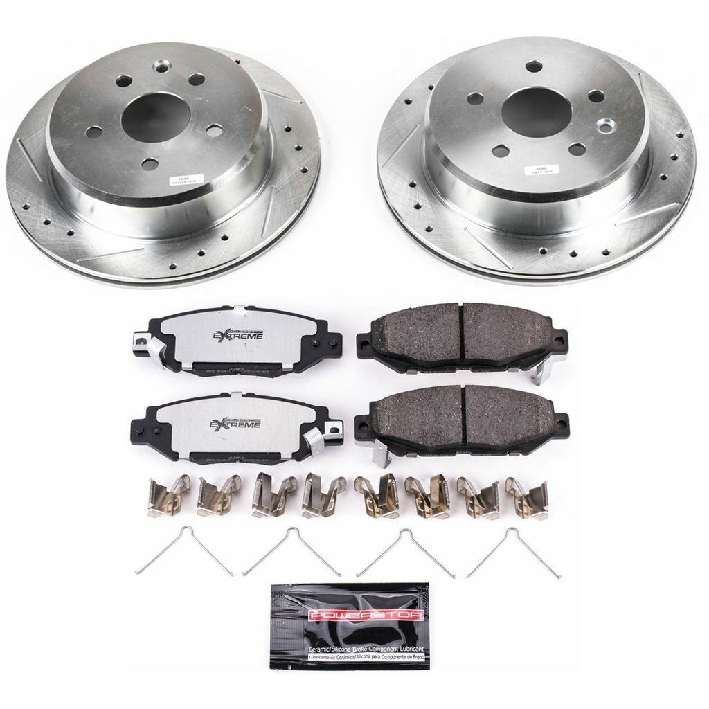 PowerStop K1072-26 - Z26 Drilled and Slotted Brake Rotors and Pads Kit