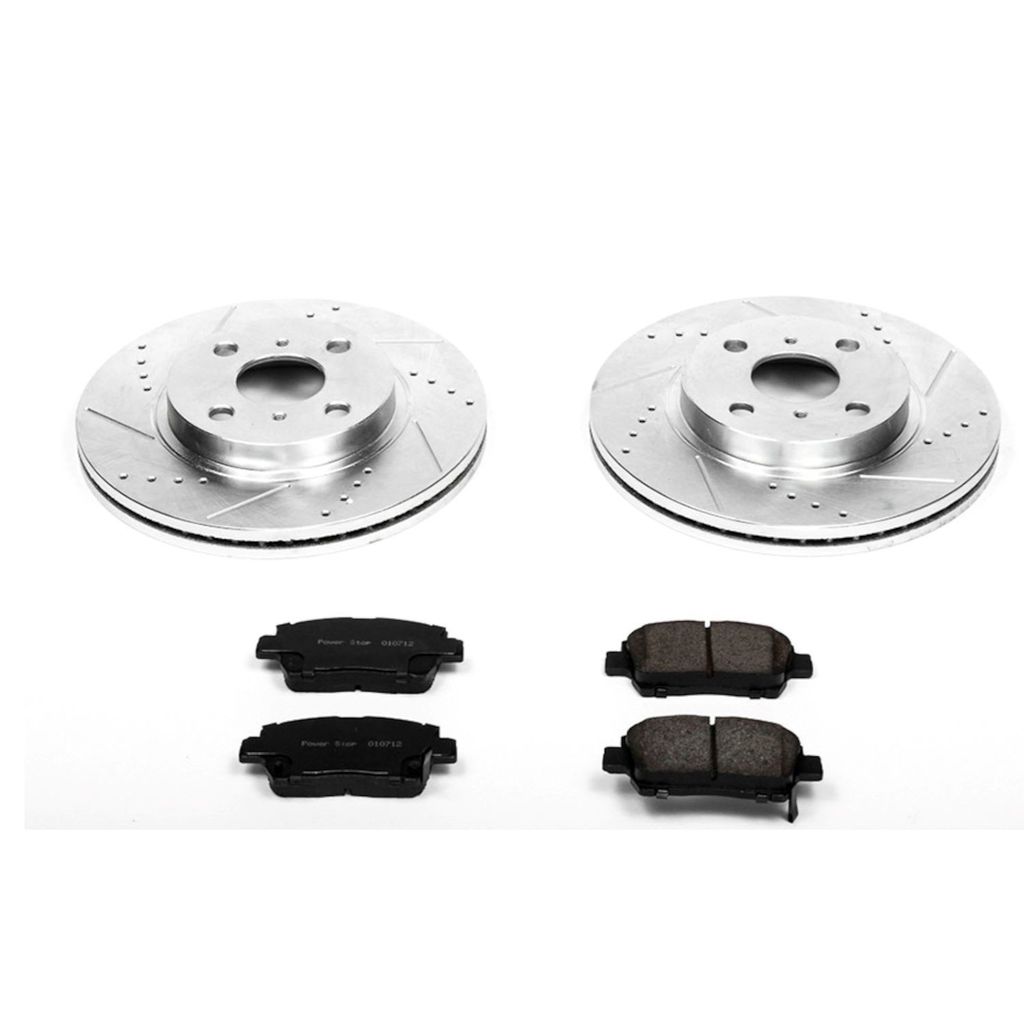 PowerStop K109 - Z23 Drilled and Slotted Brake Rotors and Pads Kit