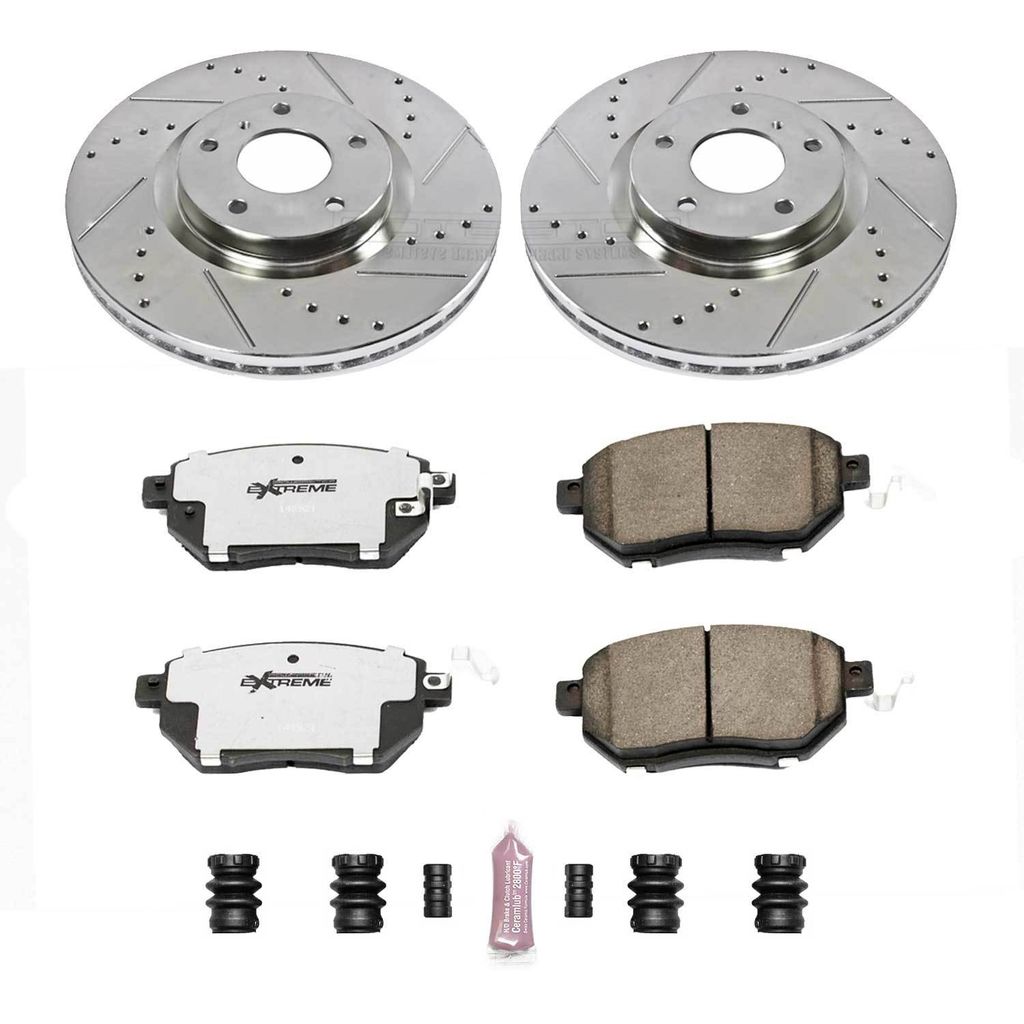 PowerStop K116-26 - Z26 Drilled and Slotted Brake Rotors and Pads Kit