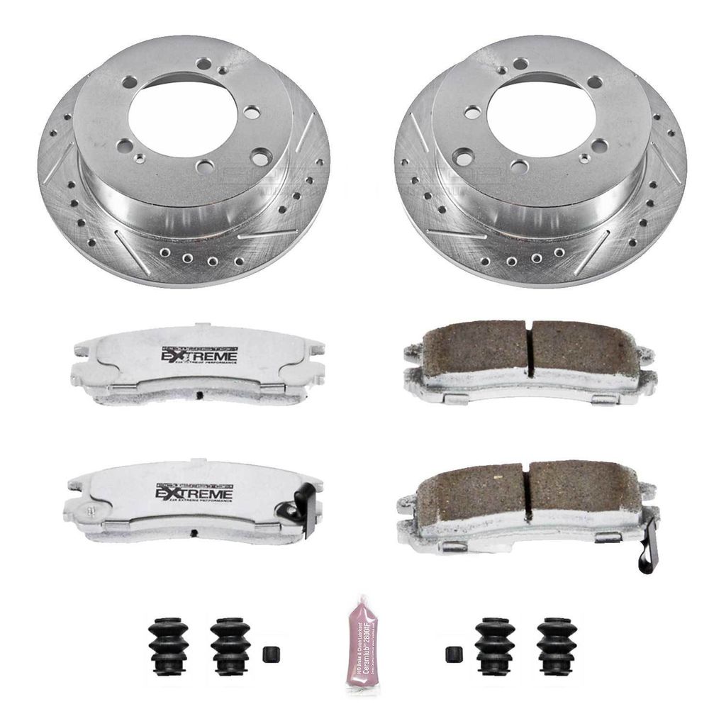 PowerStop K1203-26 - Z26 Drilled and Slotted Brake Rotors and Pads Kit
