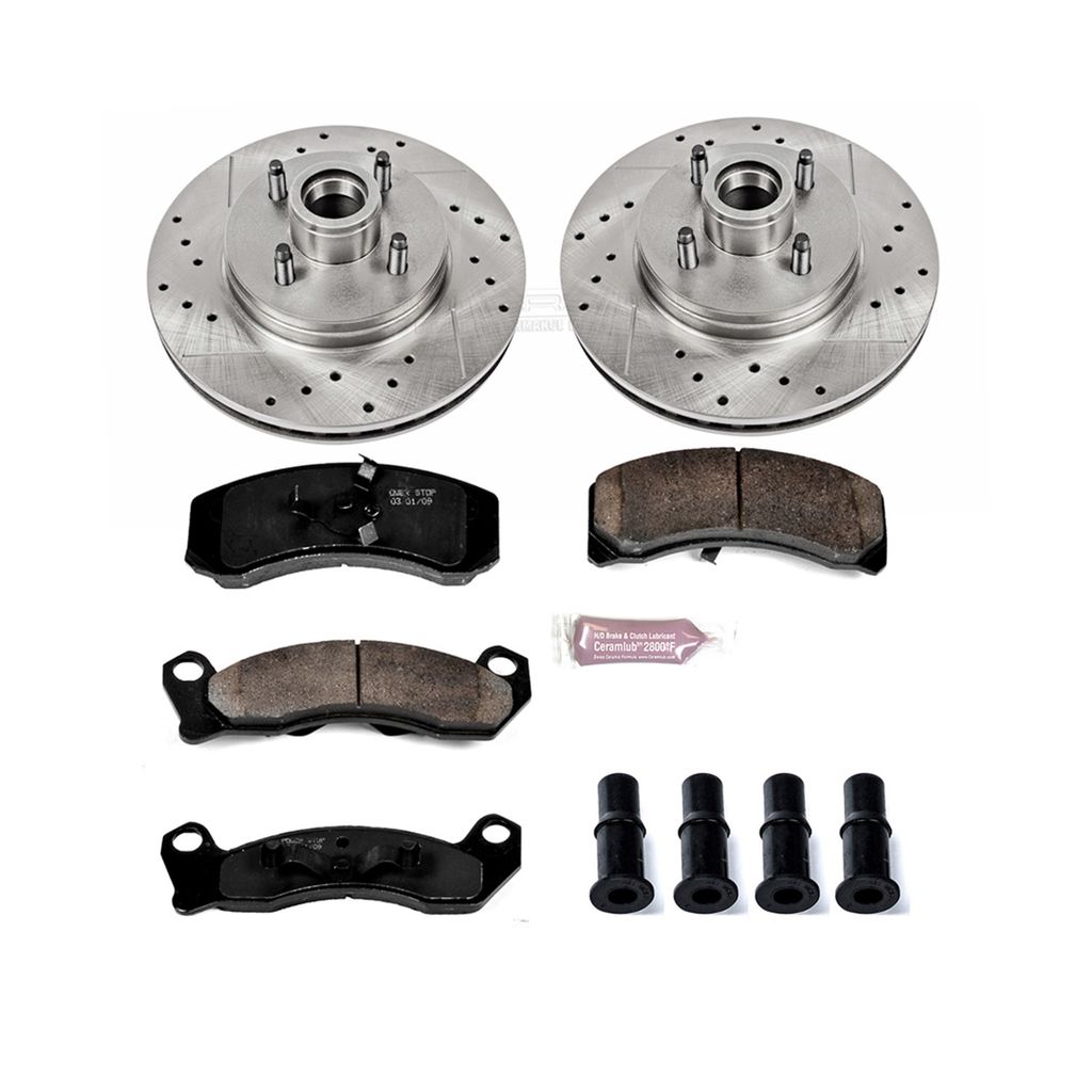 PowerStop K1279 - Z23 Drilled and Slotted Brake Rotors and Pads Kit