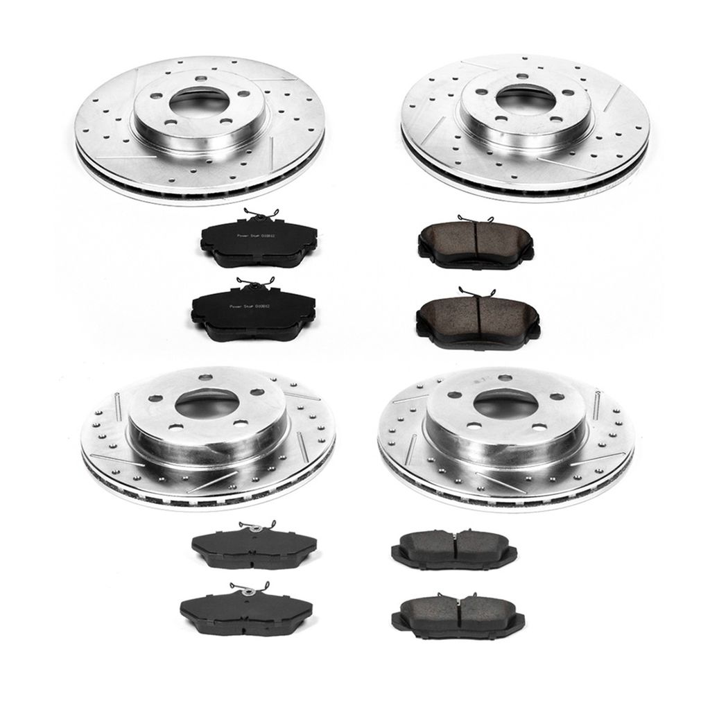 PowerStop K1319 - Z23 Drilled and Slotted Brake Rotors and Pads Kit