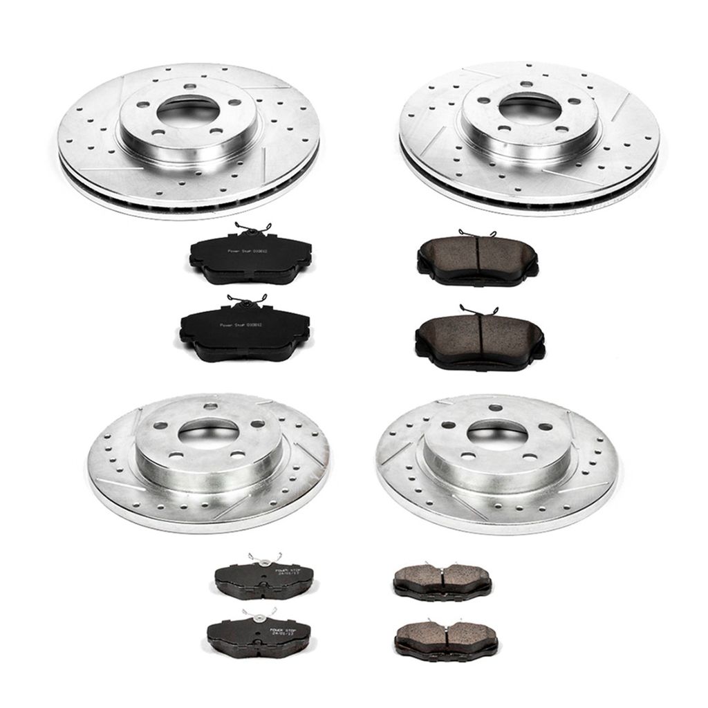 PowerStop K1320 - Z23 Drilled and Slotted Brake Rotors and Pads Kit