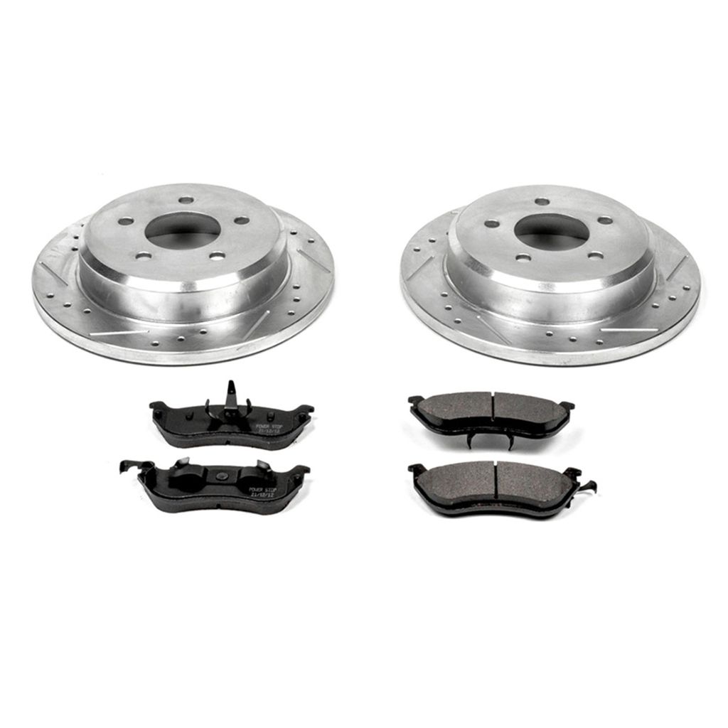 PowerStop K1331 - Z23 Drilled and Slotted Brake Rotors and Pads Kit