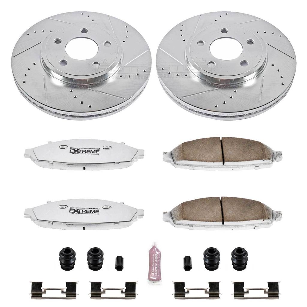 PowerStop K1364-26 - Z26 Drilled and Slotted Brake Rotors and Pads Kit