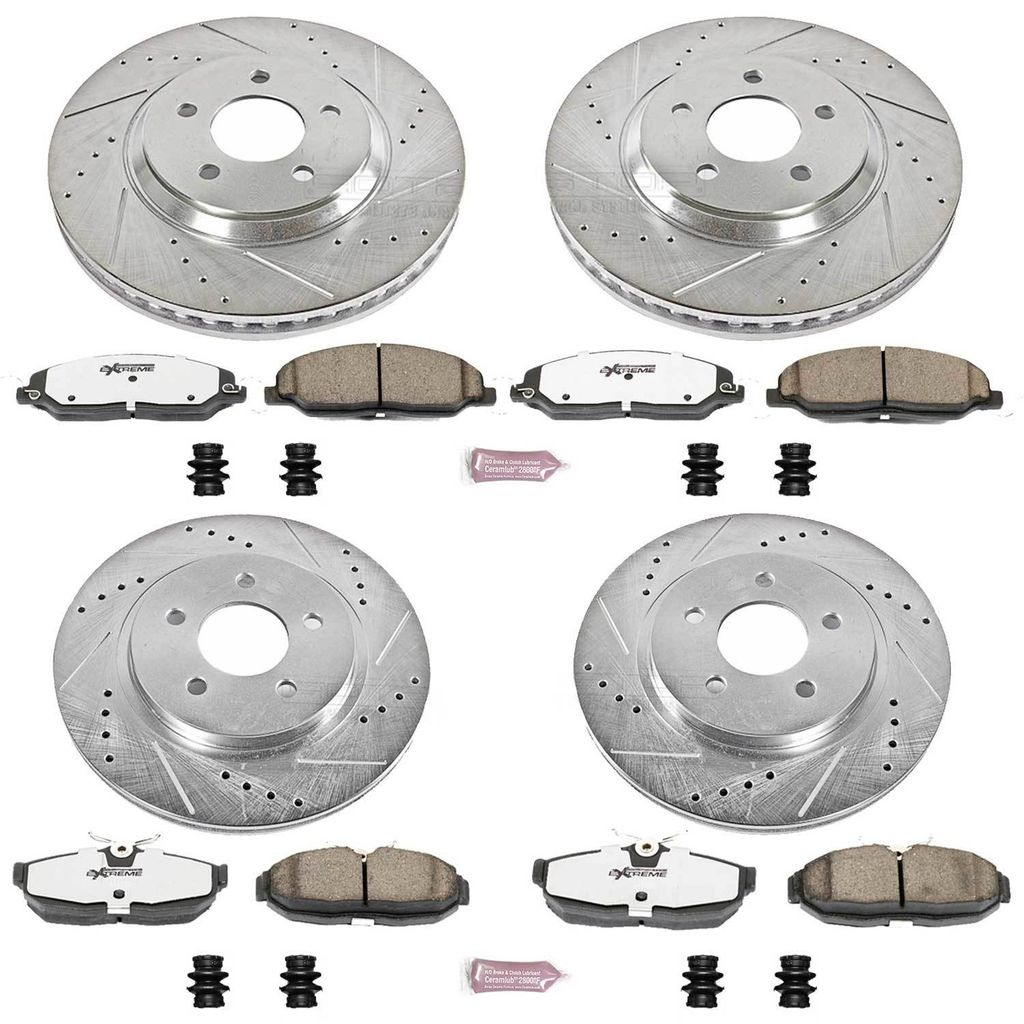 PowerStop K1381-26 - Z26 Drilled and Slotted Brake Rotors and Pads Kit