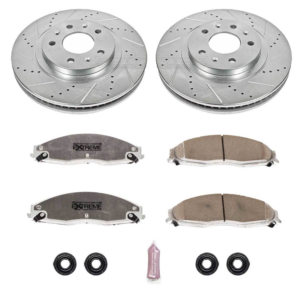 PowerStop K1419-26 - Z26 Drilled and Slotted Brake Rotors and Pads Kit